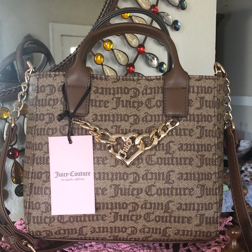 NWT Juicy Couture Change of Heart Mini Tote/ Crossbody Handbag